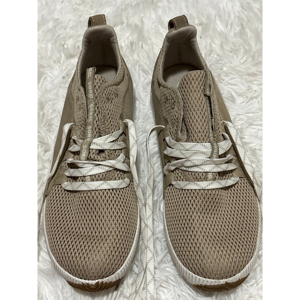 Sorel Women's Out N About Mesh‎ Waterproof Tan lace Up Sneakers Size 9.5 Preppy